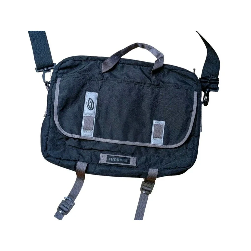 Timbuk2 Control Laptop Messenger Bag Medium Black TSA-Friendly 163-4-2000 EUC